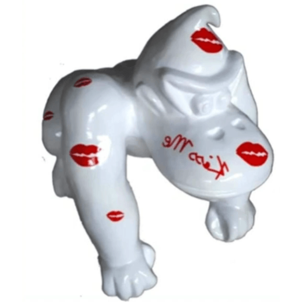 Statue Gorille Poing Animaux Resine - 40cm - Bisous - ANIMAUX-RESINE.FR (8905121661268)