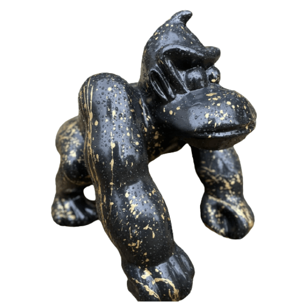 Statue Gorille Poing Animaux Resine - 40cm - Graffiti Or - ANIMAUX-RESINE.FR (8905095938388)