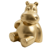 Statue Hippopotame Animaux Resine - 100cm - Doré - ANIMAUX-RESINE.FR (8905152004436)