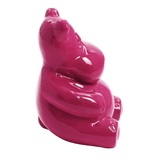 Statue Hippopotame Animaux Resine - 100cm - Rose Fushia - ANIMAUX-RESINE.FR