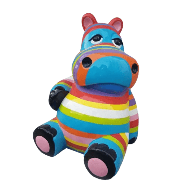 Statue Hippopotame Animaux Resine - 15cm - Berlingot - ANIMAUX-RESINE.FR (8905159147860)