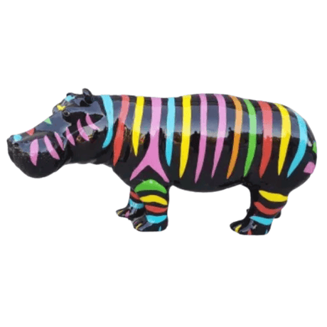 Statue Hippopotame Animaux Resine - 180cm - Reglisse - ANIMAUX-RESINE.FR (8905150988628)