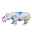 Statue Hippopotame Animaux Resine - 180cm - Tie And Dye - ANIMAUX-RESINE.FR