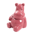 Statue Hippopotame Animaux Resine - 25cm - Rose Clair - ANIMAUX-RESINE.FR (8905163440468)