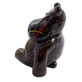 Statue Hippopotame Animaux Resine - 50cm - Graffiti Noir - ANIMAUX-RESINE.FR (8905154494804)