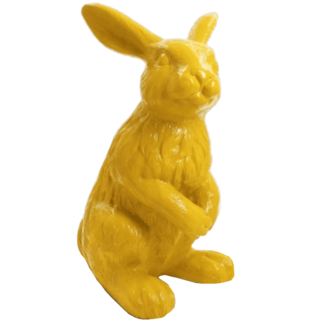 Statue Lapin Animaux Resine - 115cm - Jaune - ANIMAUX-RESINE.FR (8905170354516)