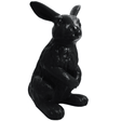 Statue Lapin Animaux Resine - 115cm - Noir - ANIMAUX-RESINE.FR