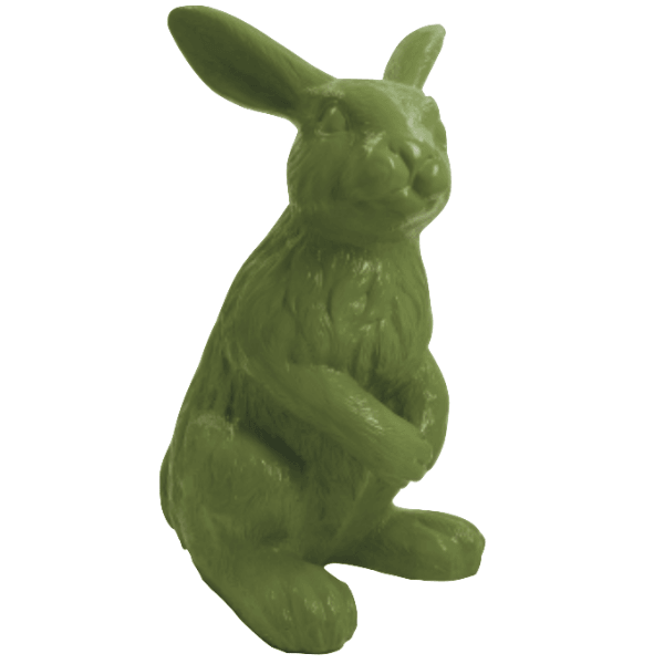 Statue Lapin Animaux Resine - 115cm - Vert Kaki - ANIMAUX-RESINE.FR (8905167864148)