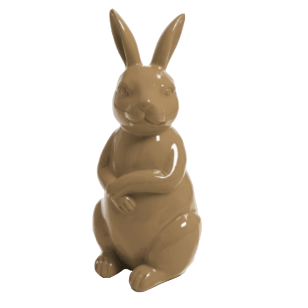 Statue Lapin Animaux Resine - 35cm - Marron - ANIMAUX-RESINE.FR