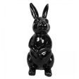 Statue Lapin Animaux Resine - 35cm - Noir - ANIMAUX-RESINE.FR