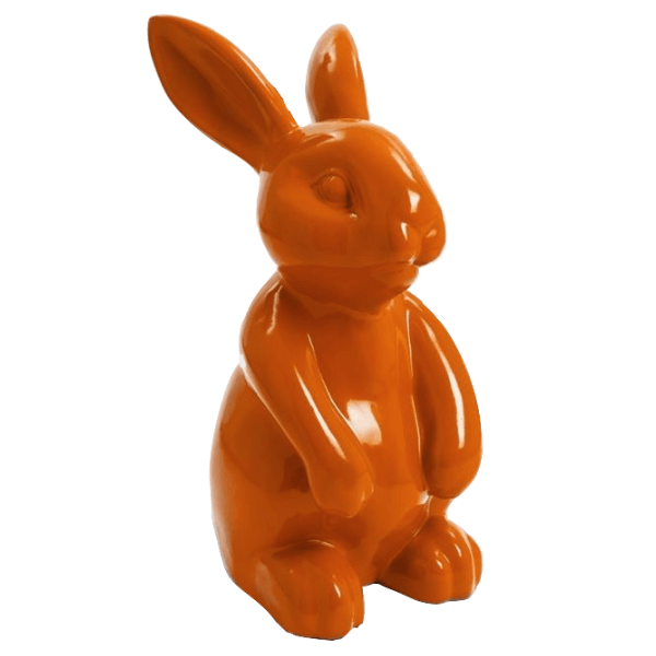 Statue Lapin Animaux Resine - 60cm -Orange - ANIMAUX-RESINE.FR (8905168355668)