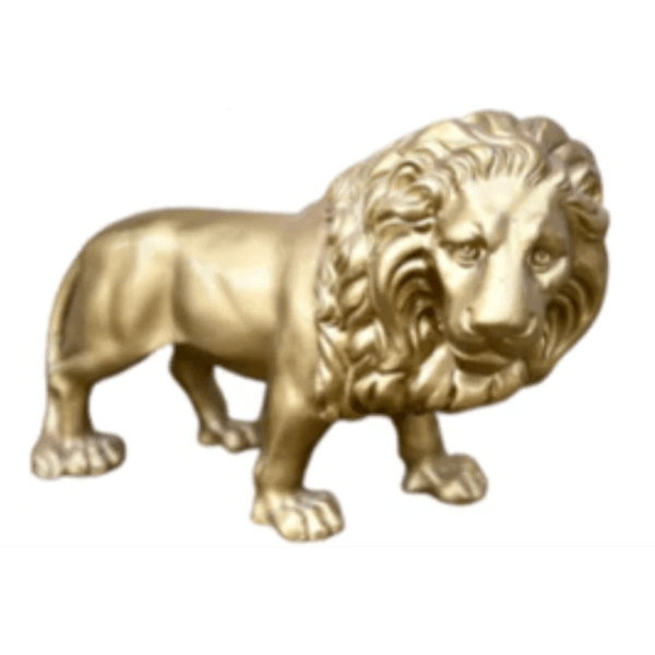 Statue Lion Animaux Resine - 190cm - Doré - ANIMAUX-RESINE.FR (8905214591316)