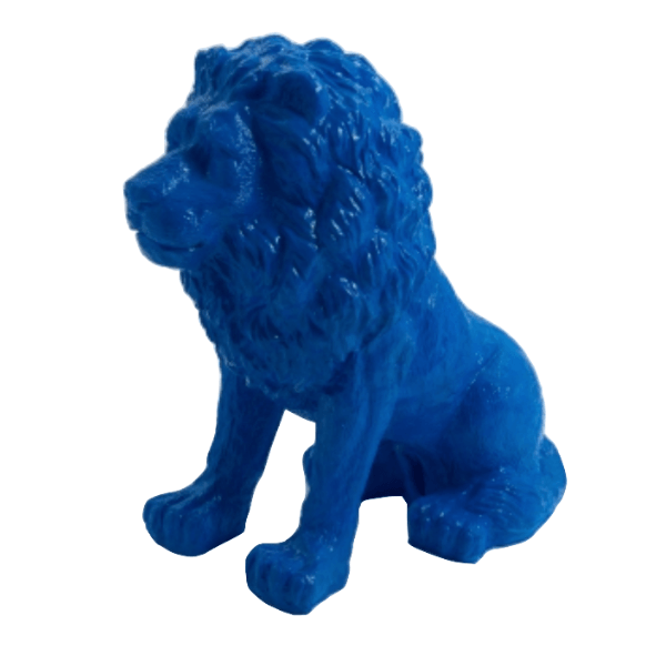 Statue Lion Animaux Resine - 65cm - Bleu - ANIMAUX-RESINE.FR (8905219572052)