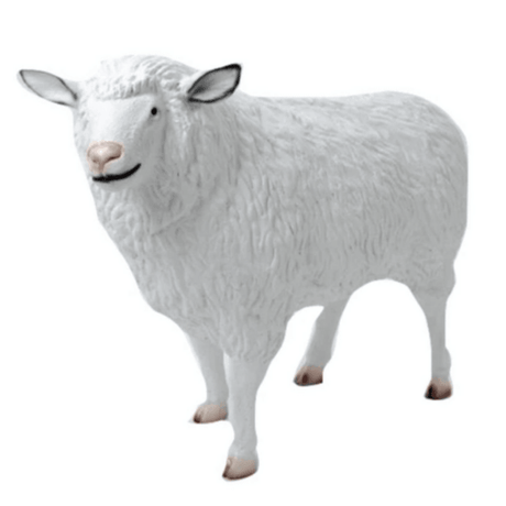 Statue Mouton Animaux Resine - 110cm - Blanc - ANIMAUX-RESINE.FR (8905227469140)