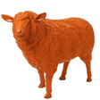 Statue Mouton Animaux Resine - 110cm - Orange - ANIMAUX-RESINE.FR (8905227338068)