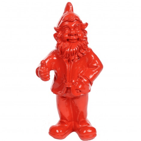 Statue Nain Oeuvre Resine - 30cm - Rouge - ANIMAUX-RESINE.FR (8905234219348)