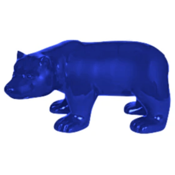 Statue Ours Animaux Resine - 100cm - Bleu Nuit - ANIMAUX-RESINE.FR (8905245983060)