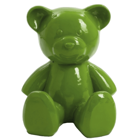 Statue Ours Animaux Resine - 35cm - Vert Pomme - ANIMAUX-RESINE.FR (8905253585236)