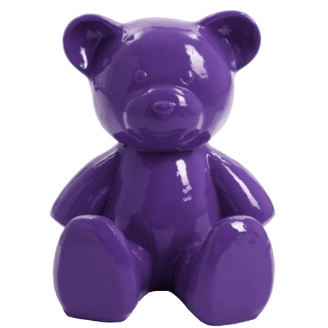 Statue Ours Animaux Resine - 35cm - Violet - ANIMAUX-RESINE.FR (8905253749076)