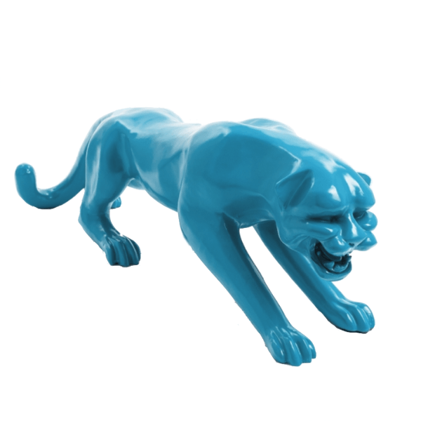 Statue Panthere Animaux Resine - 110cm - Bleu Ciel - ANIMAUX-RESINE.FR (8905433678164)