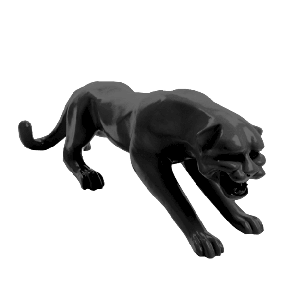 Statue Panthere Animaux Resine - 110cm - Noir - ANIMAUX-RESINE.FR (8905427124564)