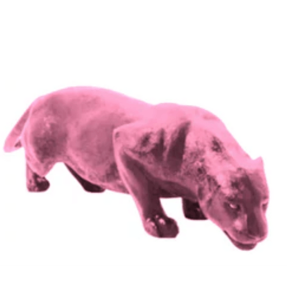 Statue Panthere Animaux Resine - 140cm - Rose Clair - ANIMAUX-RESINE.FR (8905432826196)