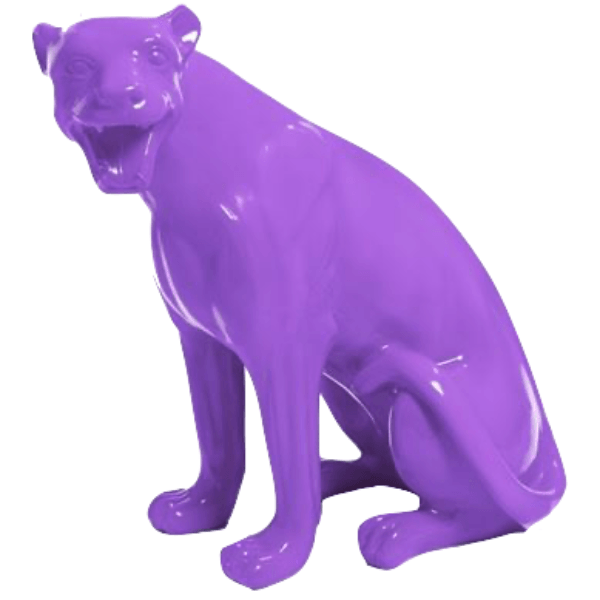 Statue Panthere Animaux Resine - 75cm - Violet - ANIMAUX-RESINE.FR (8905434693972)