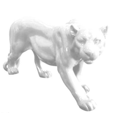 Statue Panthere Animaux Resine - 80cm - Blanc - ANIMAUX-RESINE.FR (8905430991188)