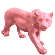 Statue Panthere Animaux Resine - 80cm - Rose Clair - ANIMAUX-RESINE.FR (8905428894036)