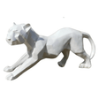 Statue Panthere Origami Animaux Resine - 50cm - Blanc - ANIMAUX-RESINE.FR (8905427779924)