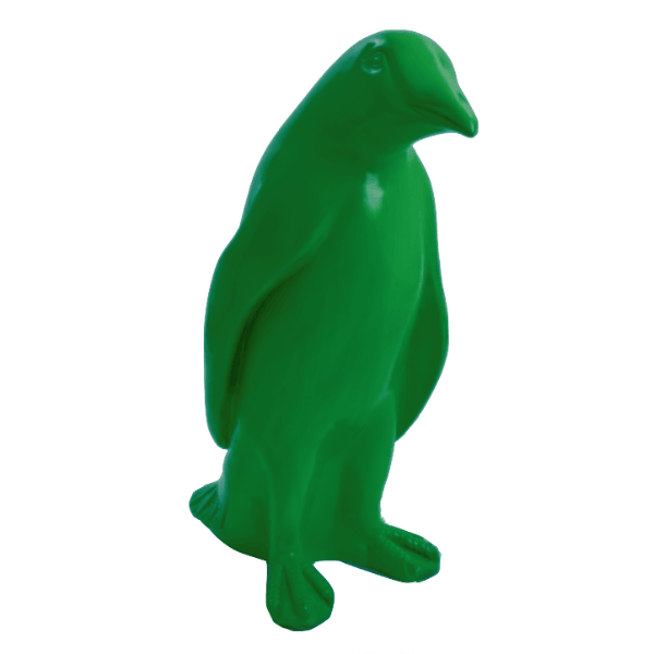 Statue Pingouin Animaux Resine - 70cm - Vert - ANIMAUX-RESINE.FR (8905259254100)