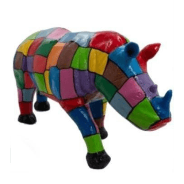 Statue Rhinoceros Animaux Resine - 140cm - Dragibus - ANIMAUX-RESINE.FR (8905268363604)