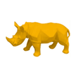 Statue Rhinoceros Animaux Resine - 35cm - Jaune - ANIMAUX-RESINE.FR (8905265742164)