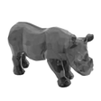 Statue Rhinoceros Origami Animaux Resine - 100cm - Gris - ANIMAUX-RESINE.FR (8905263415636)