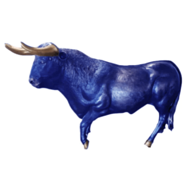 Statue Taureau Animaux Resine - 250cm - Bleu Nuit - ANIMAUX-RESINE.FR (8905657942356)