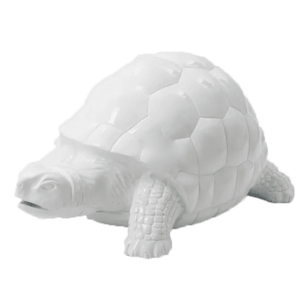 Statue Tortue Animaux Resine - 110cm - Blanc - ANIMAUX-RESINE.FR