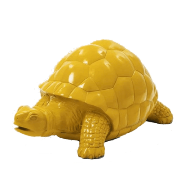 Statue Tortue Animaux Resine - 110cm - Jaune - ANIMAUX-RESINE.FR (8905305227604)