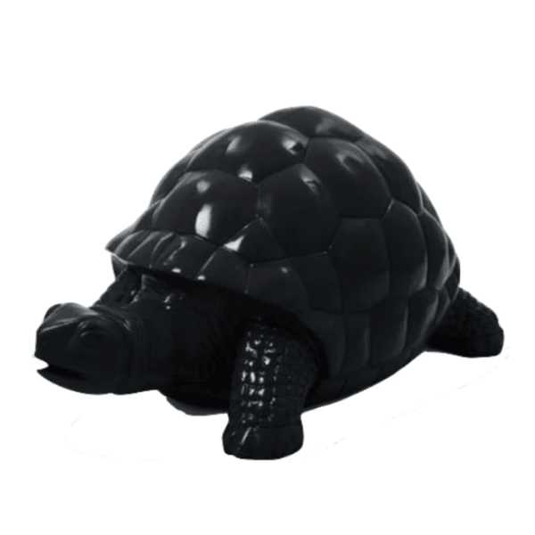 Statue Tortue Animaux Resine - 110cm - Noir - ANIMAUX-RESINE.FR (8905304342868)