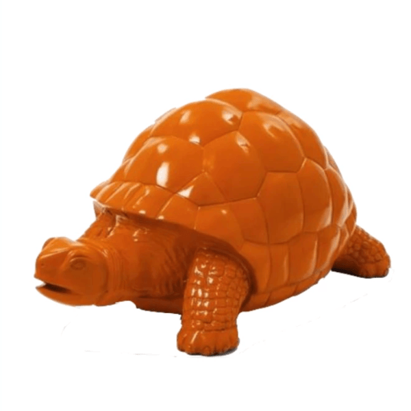 Statue Tortue Animaux Resine - 110cm - Orange - ANIMAUX-RESINE.FR (8905304670548)