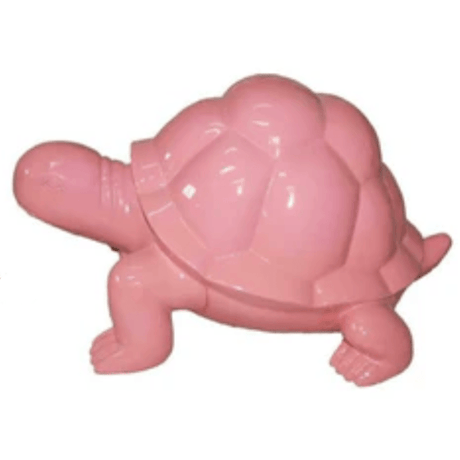 Statue Tortue Animaux Resine - 45cm - Rose Clair - ANIMAUX-RESINE.FR (8905306636628)