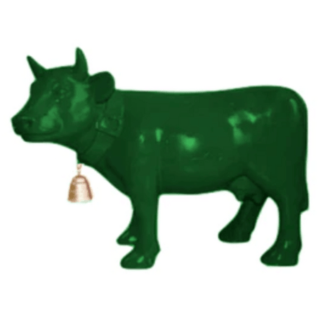 Statue Vache Animaux Resine - 110cm - Vert - ANIMAUX-RESINE.FR