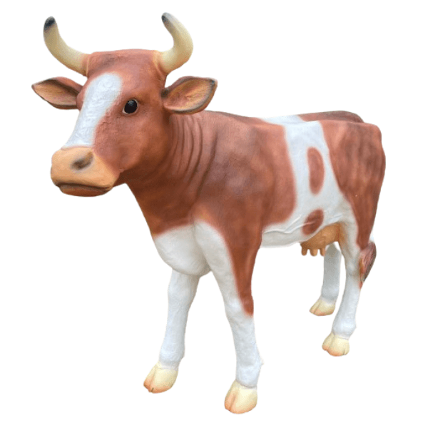 Statue Vache Animaux Resine - 140cm - Naturel - ANIMAUX-RESINE.FR (8905308143956)