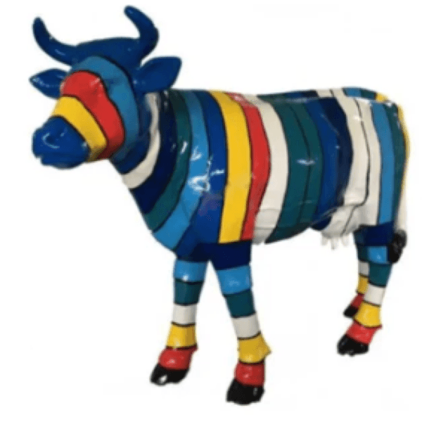 Statue Vache Animaux Resine - 140cm - Schtroumpf - ANIMAUX-RESINE.FR (8905317056852)