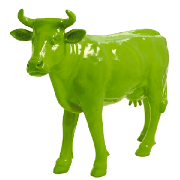 Statue Vache Animaux Resine - 140cm - Vert Pomme - ANIMAUX-RESINE.FR (8905309356372)