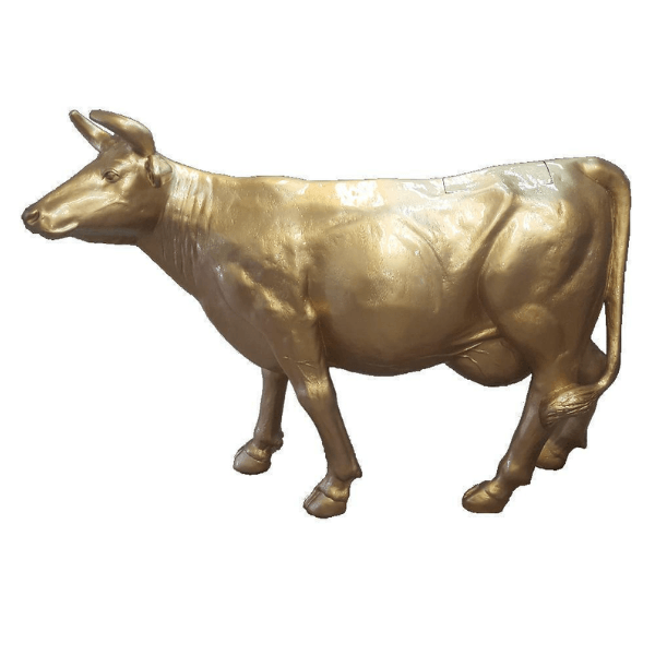 Statue Vache Animaux Resine - 225cm - Doré - ANIMAUX-RESINE.FR (8905310667092)