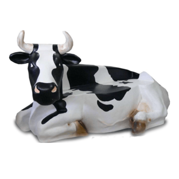 Statue Vache Banc Animaux Resine - 225cm - Naturel - ANIMAUX-RESINE.FR (8905308242260)